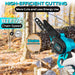 RLSOO 6-Inch Mini Electric Chainsaw - Cordless, Portable, Lightweight, High-Capacity Battery, Ideal for Wood Cutting, Pruning, and Outdoor Use RLSOO