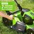 80V 21" Cordless Battery Brushless 3-in-1 Push Mower and 500CFM Axial Leaf Blower ,(2) 2.0 Ah Batteries and Rapid Charger greenworkstools