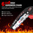RLSOO 6-Inch Cordless Mini Chainsaw – High-Efficiency Electric Chainsaw, Lightweight and Portable, with 21V Rechargeable Batteries, 5 Safety Features, and One-Handed Operation RLSOO
