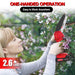 RLSOO 6-Inch Cordless Mini Chainsaw – High-Efficiency Electric Chainsaw, Lightweight and Portable, with 21V Rechargeable Batteries, 5 Safety Features, and One-Handed Operation RLSOO