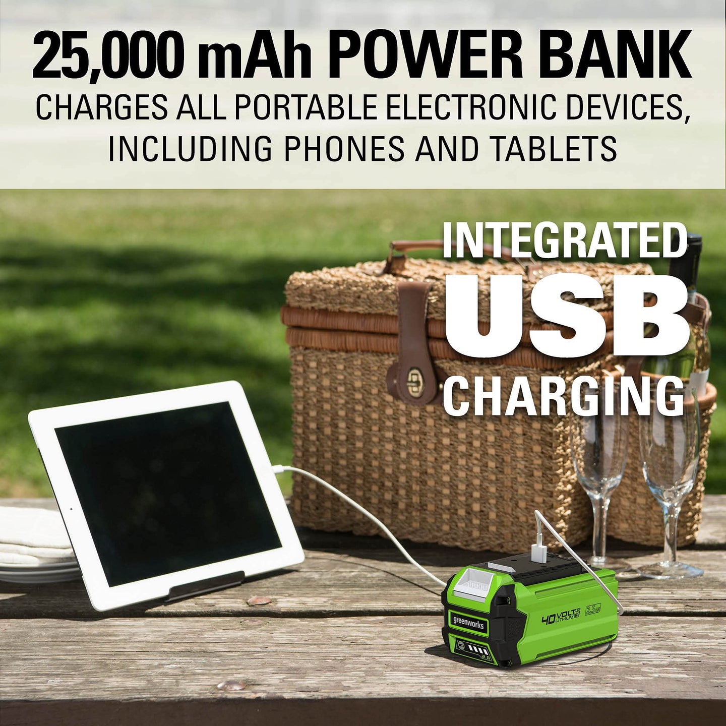 40V 500 CFM Cordless Battery Leaf Blower: 2.5 Ah Battery and Charger greenworkstools
