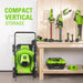 80V 21" Cordless Battery Brushless 3-in-1 Push Mower and 500CFM Axial Leaf Blower ,(2) 2.0 Ah Batteries and Rapid Charger greenworkstools