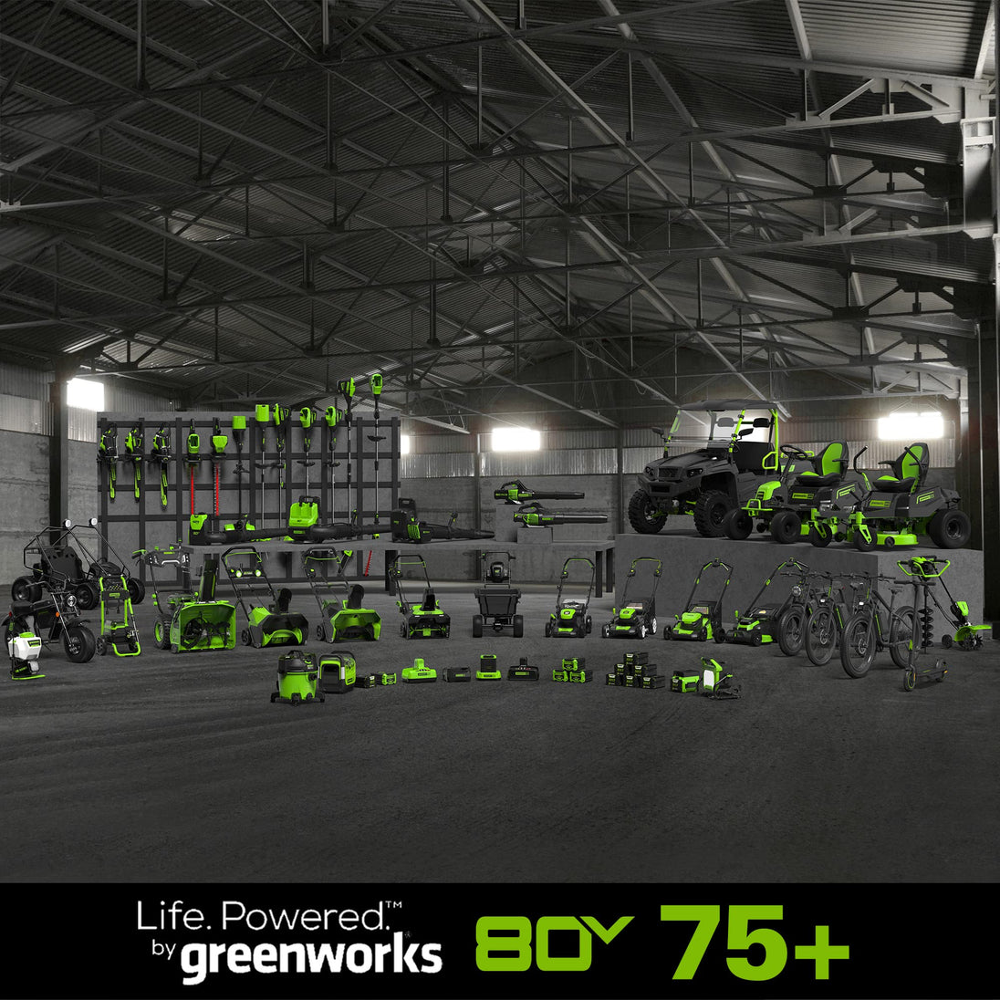 80V 12" Cordless Battery LED Snow Shovel, Directional Vanes (Tool Only) greenworkstools