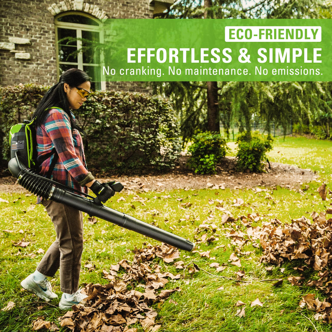 80V 610 CFM Cordless Battery Backpack Blower ,5Ah Battery and Rapid Charger greenworkstools