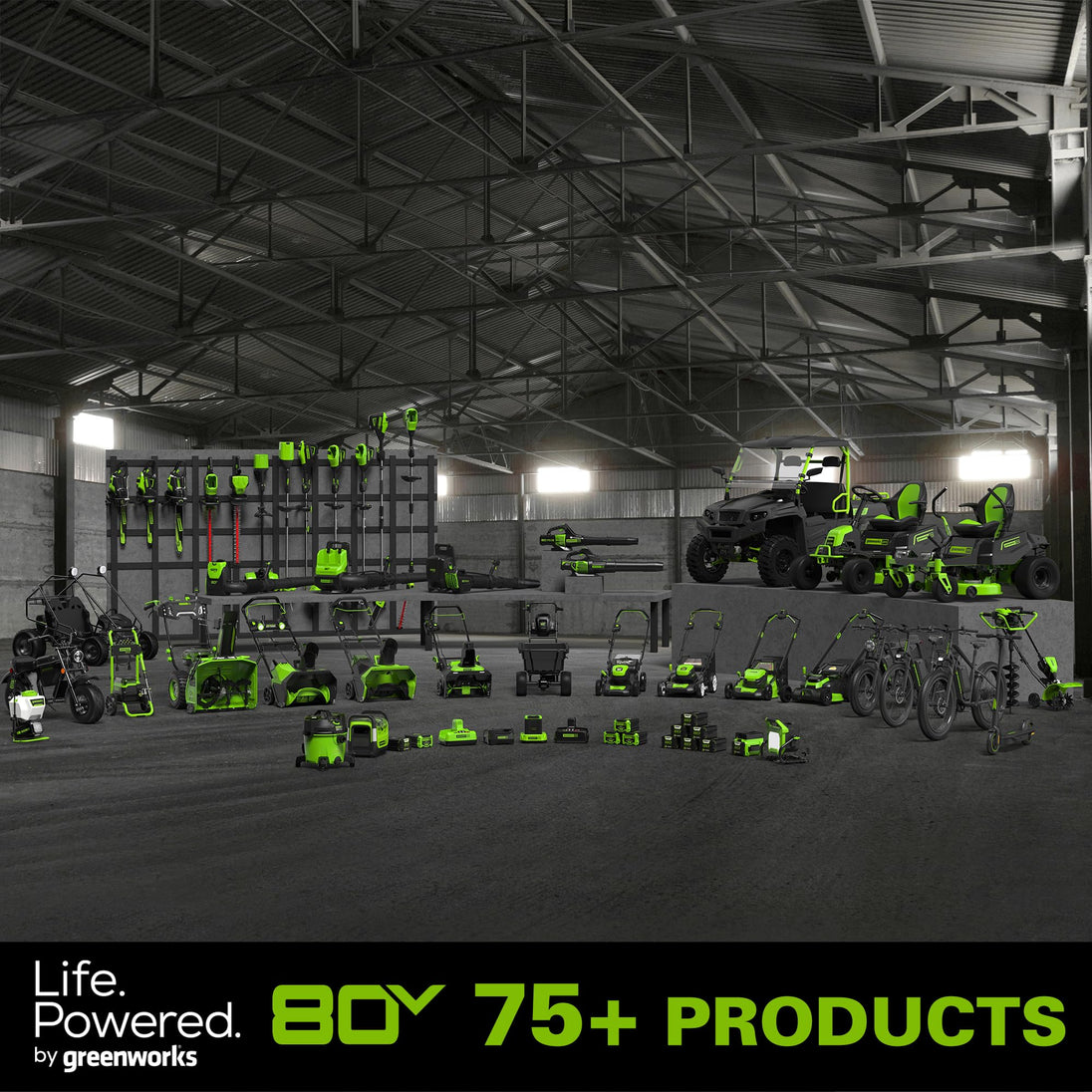 80V 610 CFM Cordless Battery Backpack Blower ,5Ah Battery and Rapid Charger greenworkstools