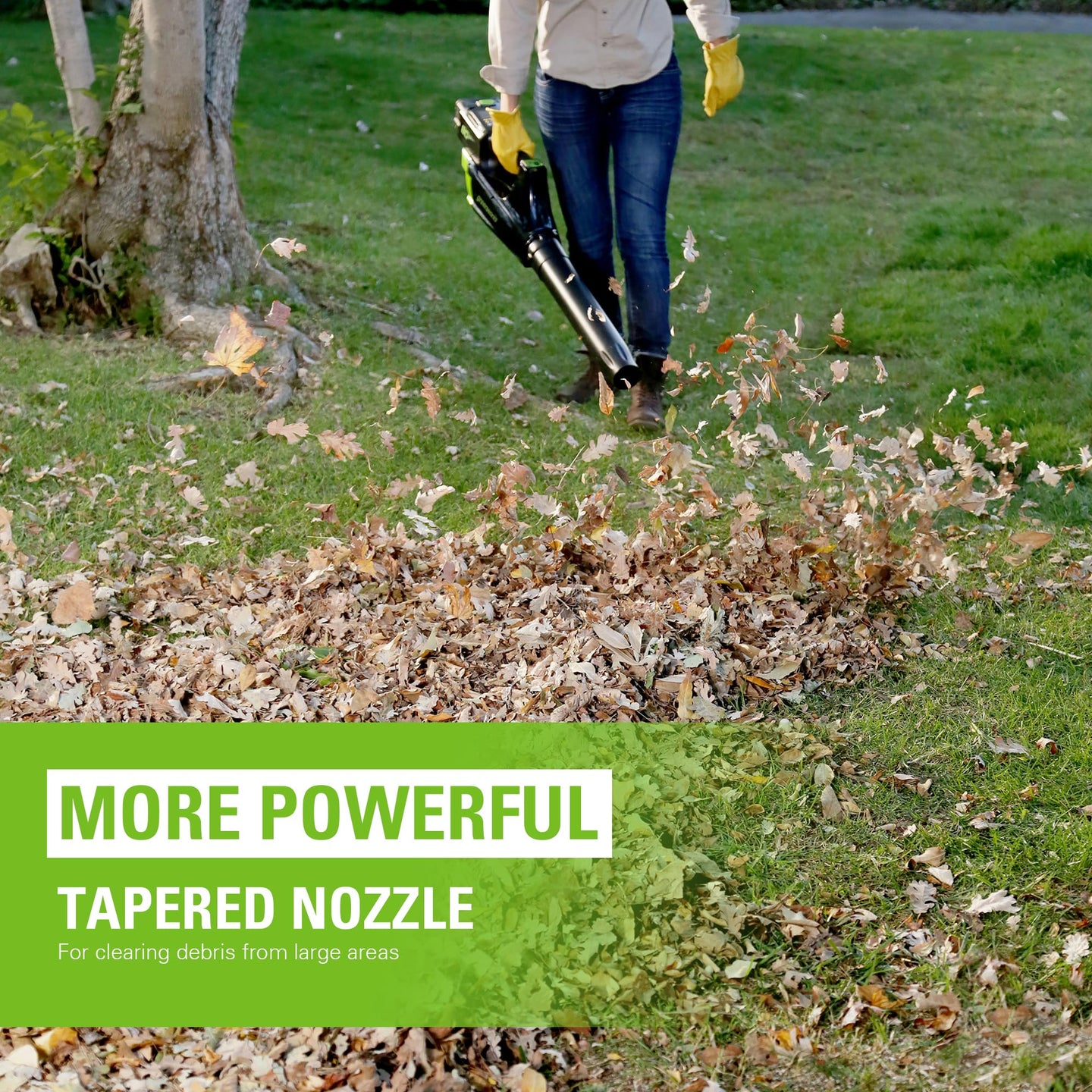 80V 21" Cordless Battery Brushless 3-in-1 Push Mower and 500CFM Axial Leaf Blower ,(2) 2.0 Ah Batteries and Rapid Charger greenworkstools
