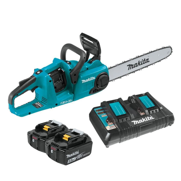 Makita XCU04PT 36V (18V X2) LXT Brushless 16" Chain Saw Kit (5.0Ah) Makita