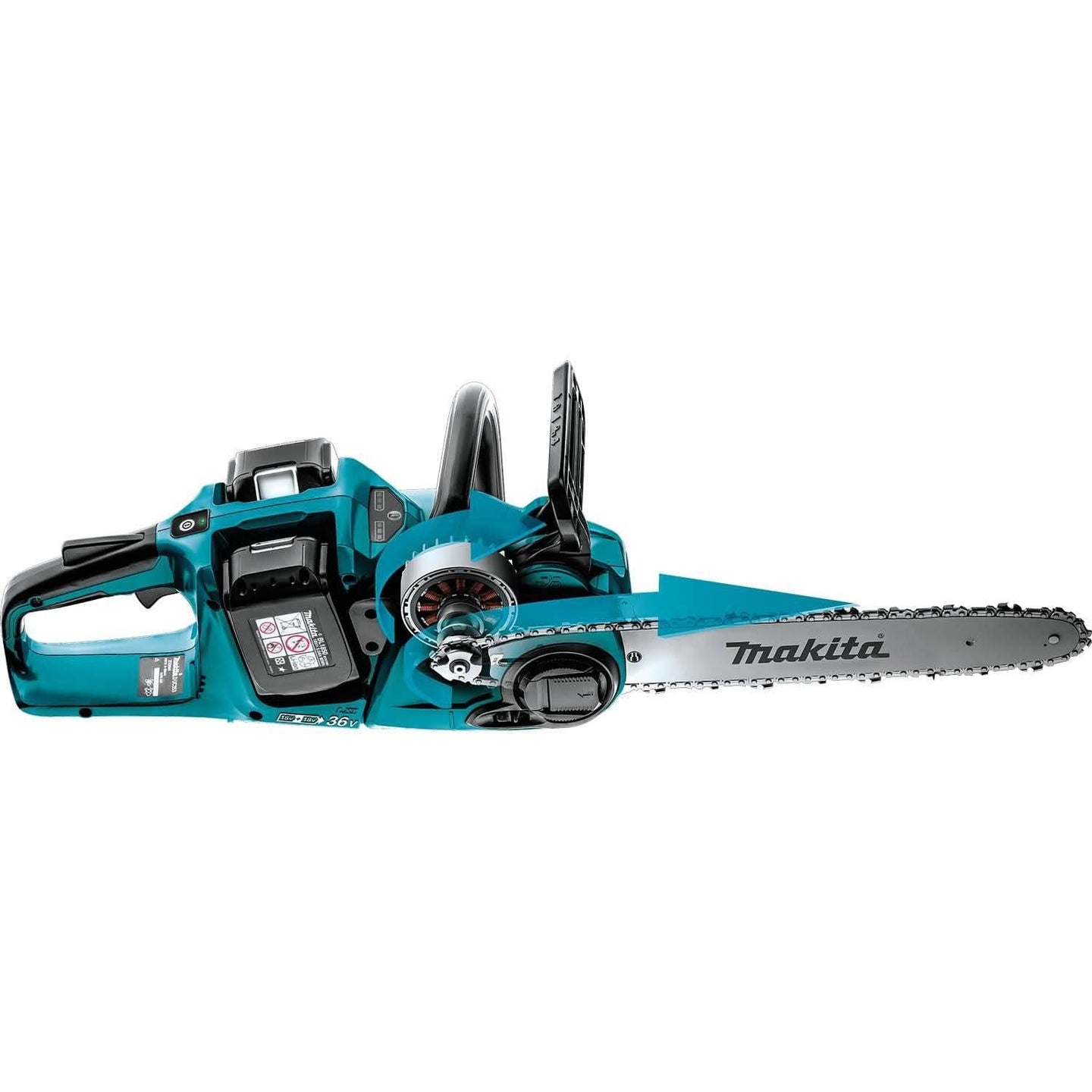 Makita XCU04PT 36V (18V X2) LXT Brushless 16" Chain Saw Kit (5.0Ah) Makita
