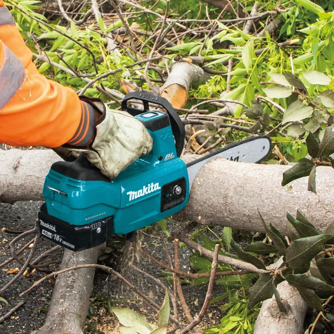 Makita XCU10SM1 18V LXT Lithium-Ion Brushless Cordless 12" Top Handle Chain Saw Kit (4.0 Ah) Makita
