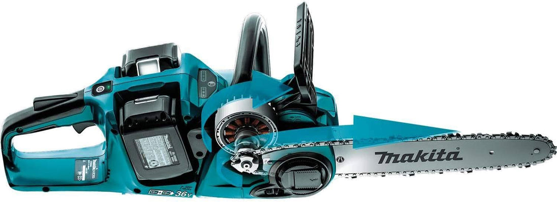 Makita XCU04PT1 18V X2 (36V) LXT Brushless Cordless 16" Chain Saw 5.0Ah Kit w/ 4 Batteries Makita