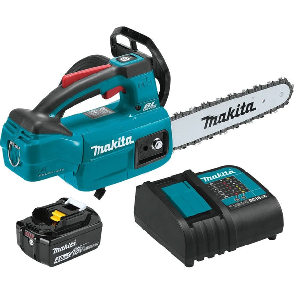 Makita XCU06SM1 18V LXT Lithium-Ion Brushless Cordless 10" Top Handle Chain Saw Kit (4.0Ah) Makita