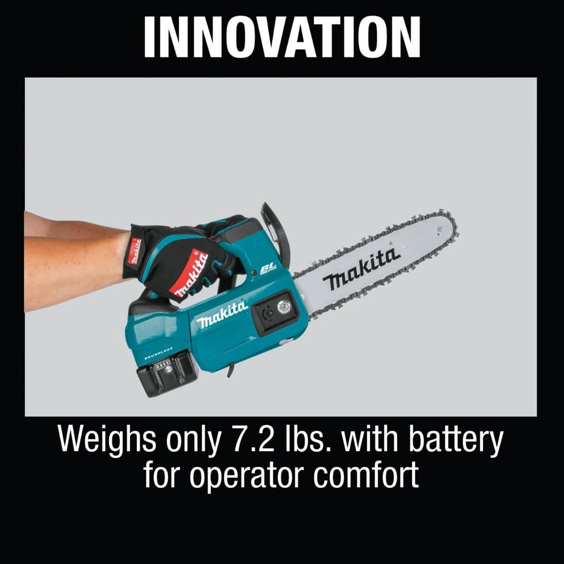 Makita XCU06SM1 18V LXT Lithium-Ion Brushless Cordless 10" Top Handle Chain Saw Kit (4.0Ah) Makita