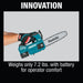 Makita XCU06SM1 18V LXT Lithium-Ion Brushless Cordless 10" Top Handle Chain Saw Kit (4.0Ah) Makita