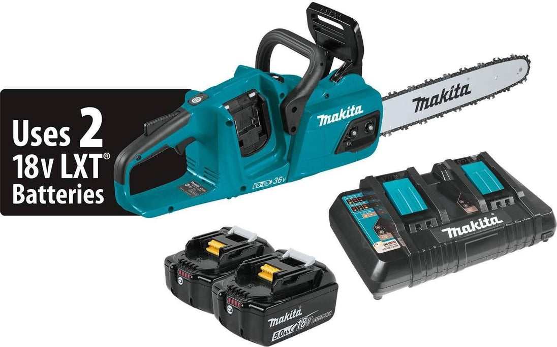 Makita XCU07PT 36V (18V X2) LXT Brushless 14" Chain Saw Kit (5.0Ah) Makita