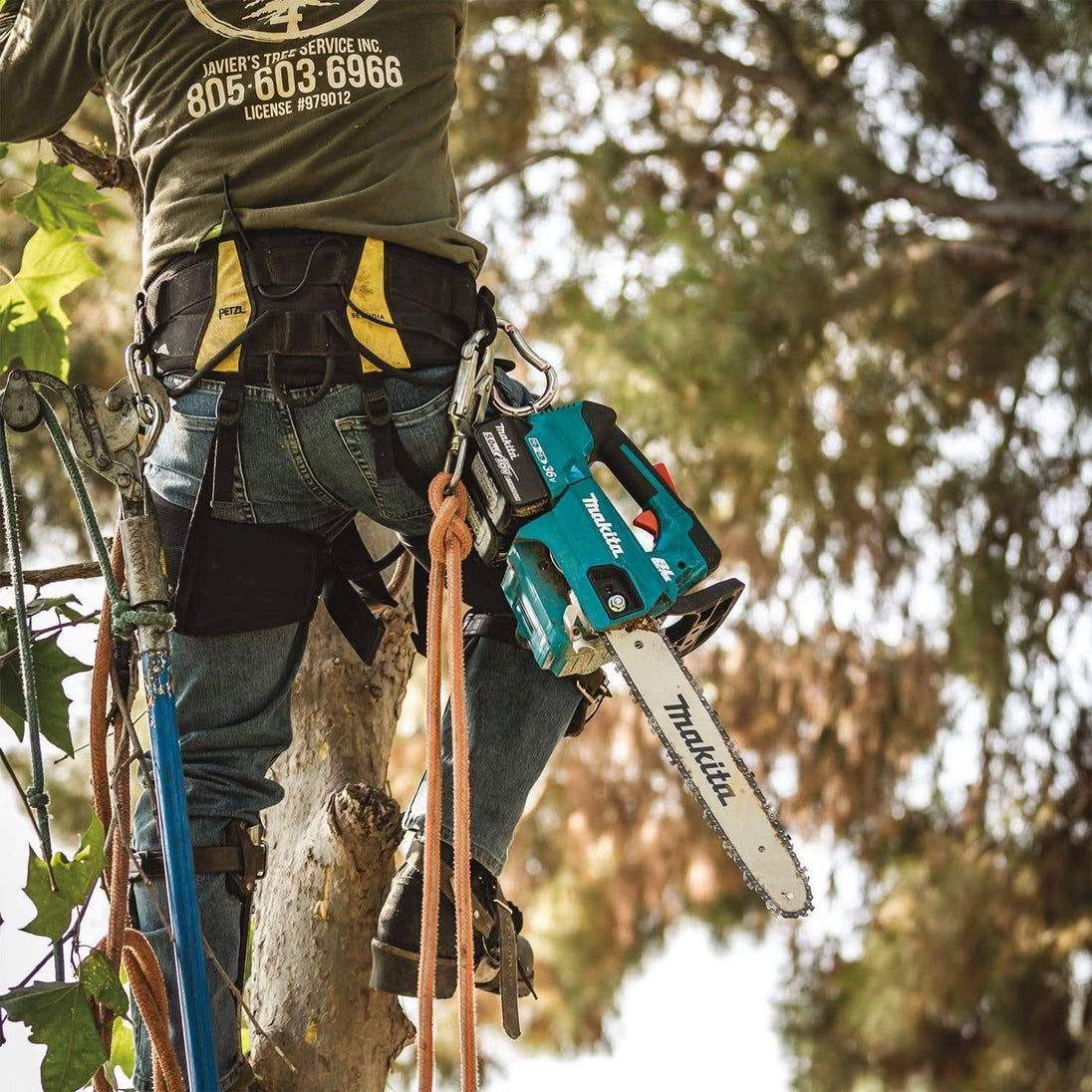Makita XCU08PT 36V (18V X2) LXT Brushless 14" Top Handle Chain Saw Kit (5.0Ah) Makita