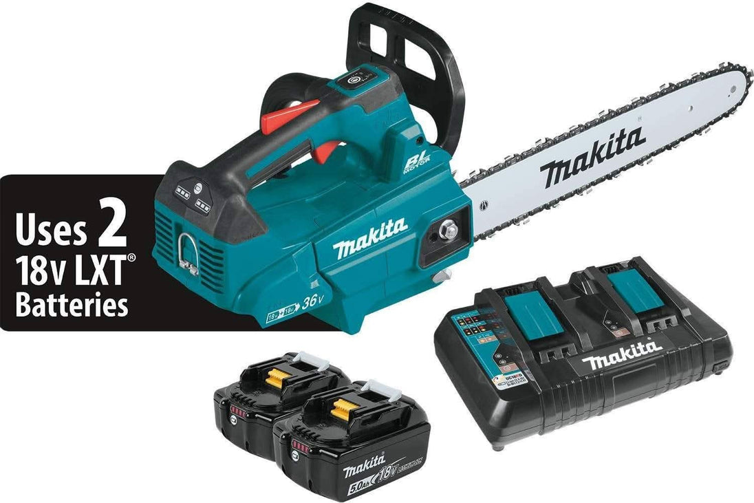 Makita XCU09PT 36V (18V X2) LXT Brushless 16" Top Handle Chain Saw Kit (5.0Ah) Makita