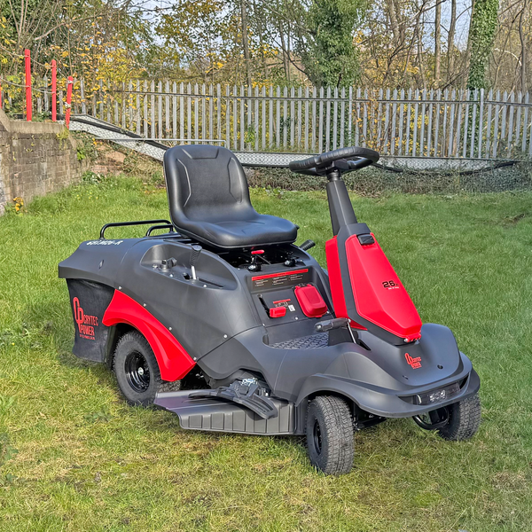 Crytec 26 inch Ride On Petrol Lawn Mower 224cc Mulcher Crytec