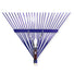 Russo 24-Tine Leaf Rake w/ 48 In. Hardwood Handle - Blue Russo