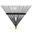 Russo 24-Tine Leaf Rake w/ 54 In. Fiberglass Handle - Black Russo