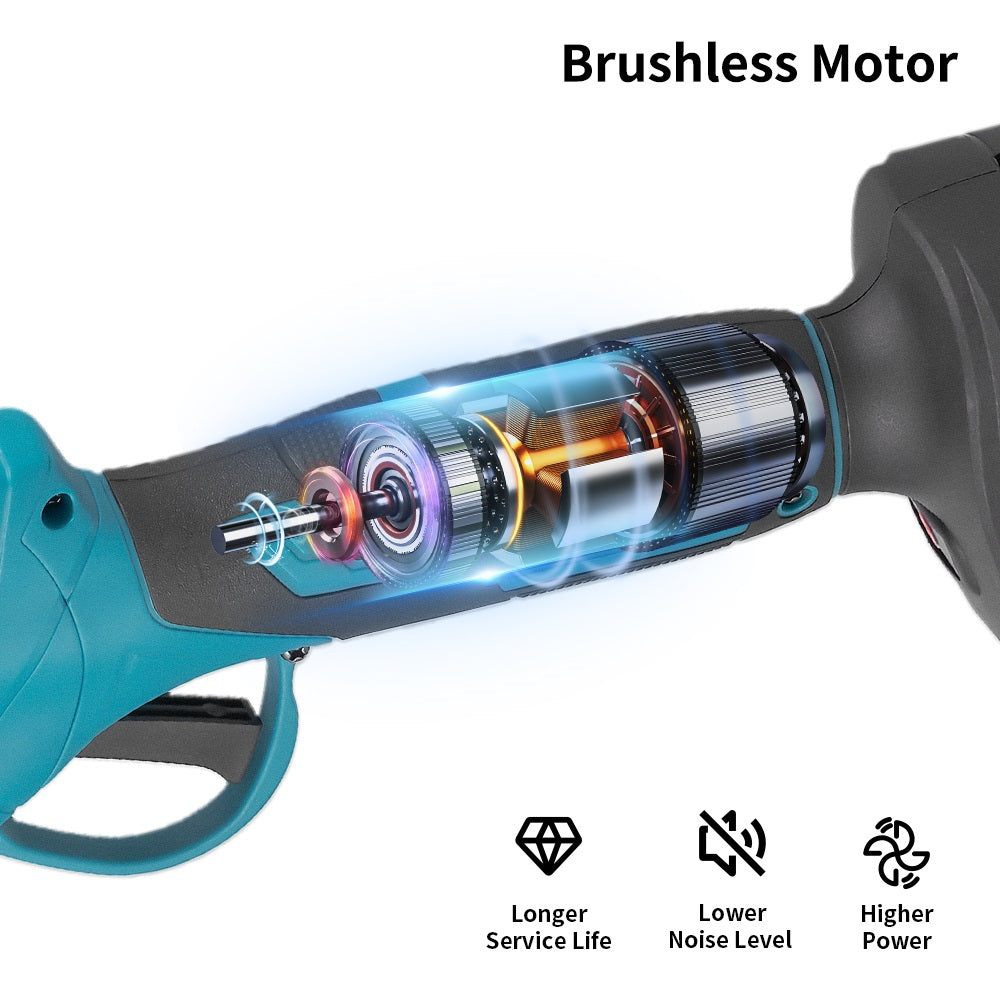 NewBeny Cordless 6" Chainsaw & 25mm Pruning Shears Combo Kit With 2 Batteries and Charger NEWBENY