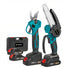 NewBeny Cordless 6" Chainsaw & 25mm Pruning Shears Combo Kit With 2 Batteries and Charger NEWBENY