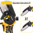 NewBeny Cordless 6" Chainsaw & 30mm Pruning Shears & 2m Telescoping Pole Combo Kit [2 batteries and a charger included] NEWBENY