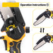 NewBeny Cordless 6" Chainsaw & 30mm Pruning Shears & 2m Telescoping Pole Combo Kit [2 batteries and a charger included] NEWBENY