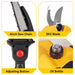 NewBeny Cordless 6" Chainsaw & 30mm Pruning Shears & 2m Telescoping Pole Combo Kit [2 batteries and a charger included] NEWBENY