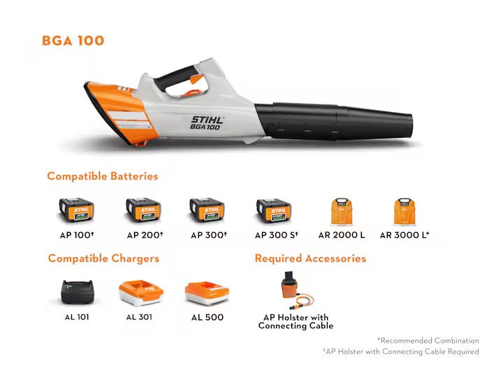 Stihl BGA 100 Battery Handheld Blower (Tool Only) STIHL