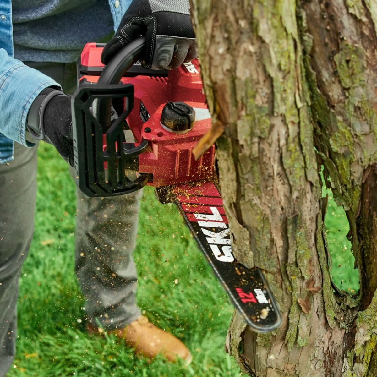 SKIL TH1200C-11 PWR CORE 40 40V 12 In. Top Handle Chain Saw Kit SKIL