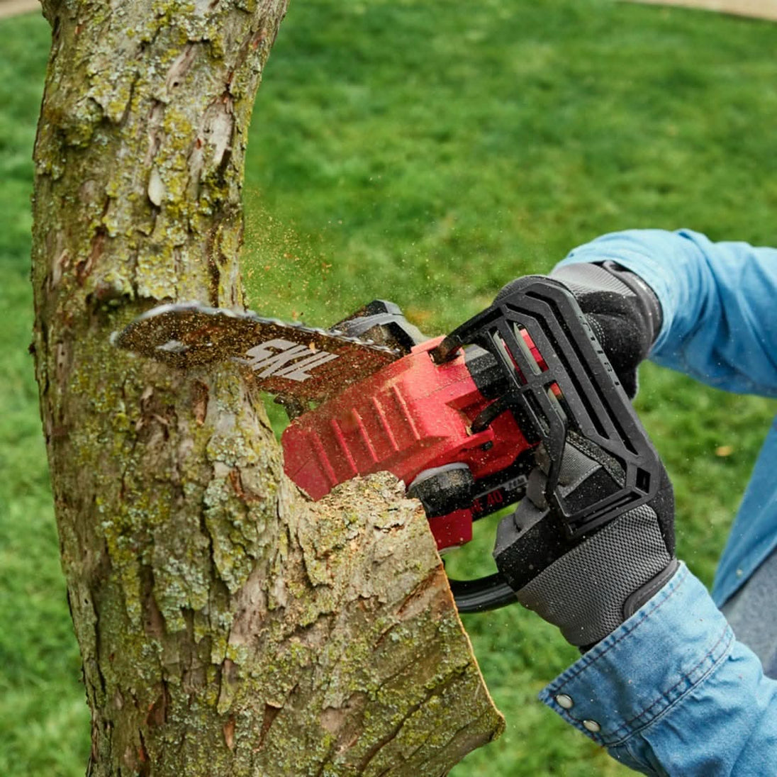 SKIL TH1200C-11 PWR CORE 40 40V 12 In. Top Handle Chain Saw Kit SKIL