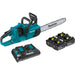 Makita XCU04PT1 18V X2 (36V) LXT Brushless Cordless 16" Chain Saw 5.0Ah Kit w/ 4 Batteries Makita
