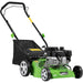40cm 132cc 4-Stroke Petrol Lawnmower - Hand-Propelled Manual Grass Cutter Mower Loops