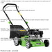 40cm 132cc 4-Stroke Petrol Lawnmower - Hand-Propelled Manual Grass Cutter Mower Loops