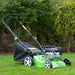 40cm 132cc 4-Stroke Petrol Lawnmower - Hand-Propelled Manual Grass Cutter Mower Loops